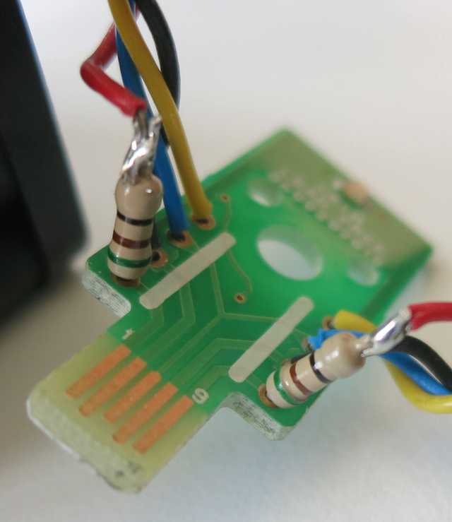 PCB with resistors