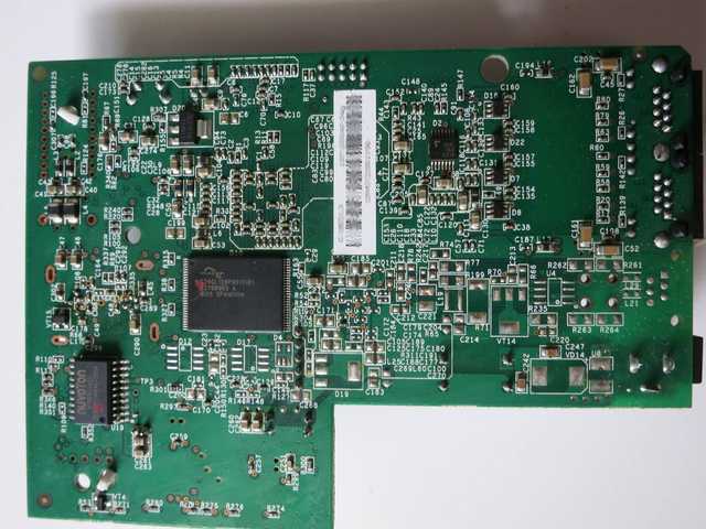 PCB underside